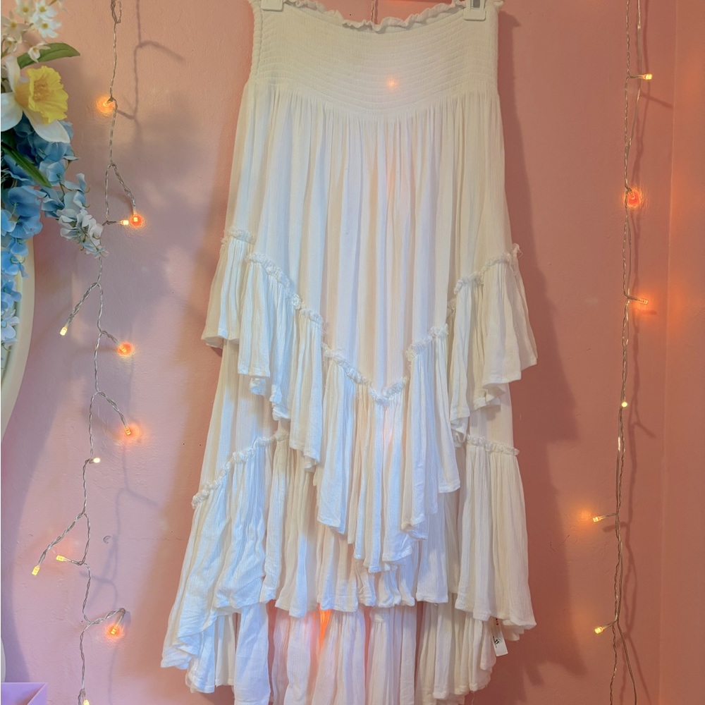Small Free People White Convertible Skirt
